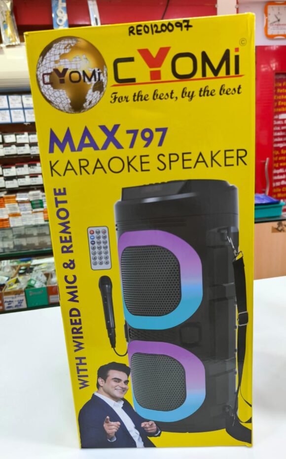 CYOMI-MAX-797-Karoke-Speaker-Wired-MIC-REMOTE